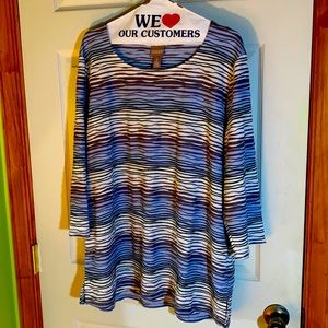 Chico’s size 3 striped top